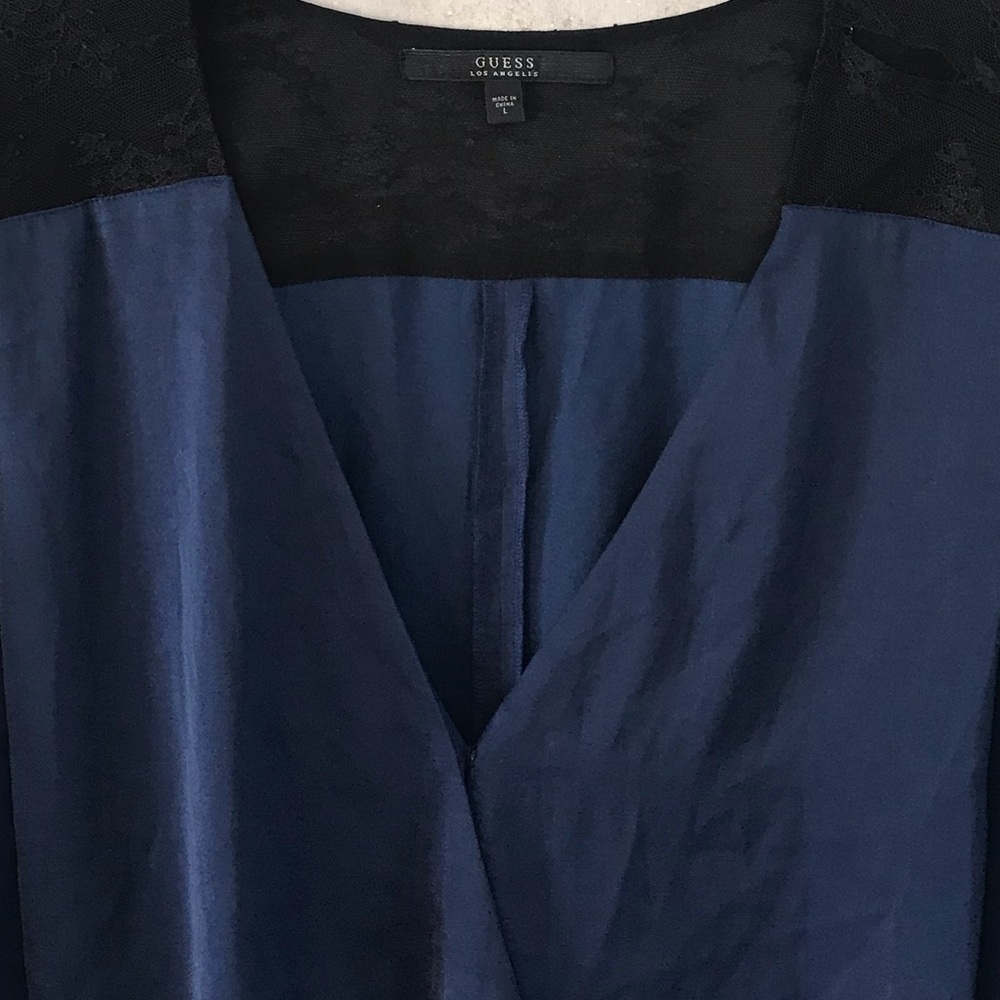 Guess Wrap Front Blouse (NWOT) - Picture 4 of 11